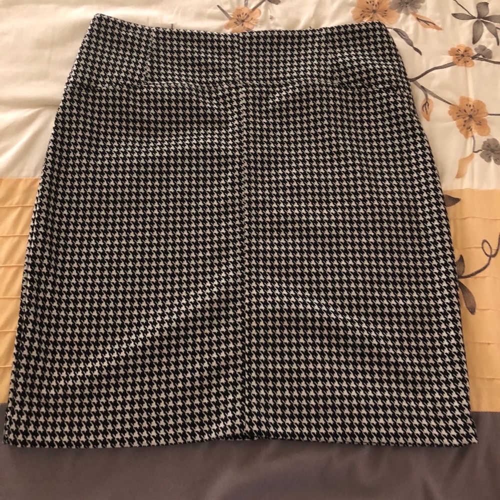 Herringbone Black and White Skirt